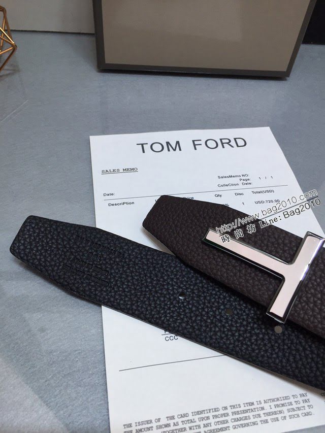 TOM FORD商務男士皮帶 湯姆福特雙面小牛皮腰帶  jjp1871